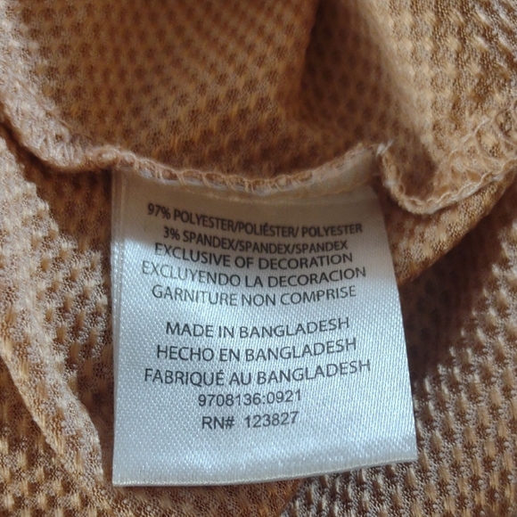 Two Men's Casual Button Down Shirts in Blue and Tan with Soft Texture Size M - Picture 10 of 11